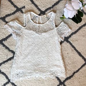 White lace top